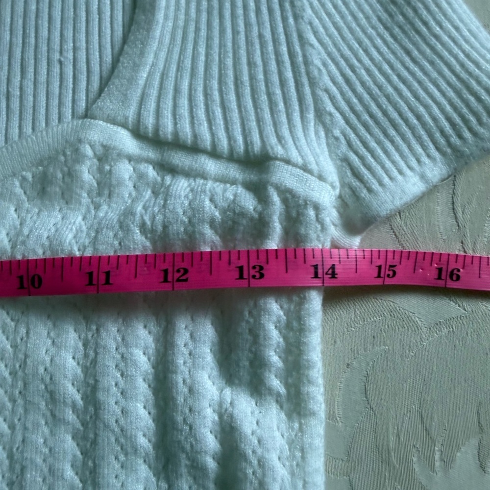 Rachel Ashwell Prairie White‎ Knit Top L Cottagecore Ribbed Bow Detail Soft Girl - Picture 4 of 7